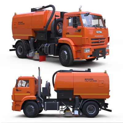 Вакуумная Подметально-Уборочная Машина Bucher City Fant 6000 На Шасси Камаз-53605 — Вид 3