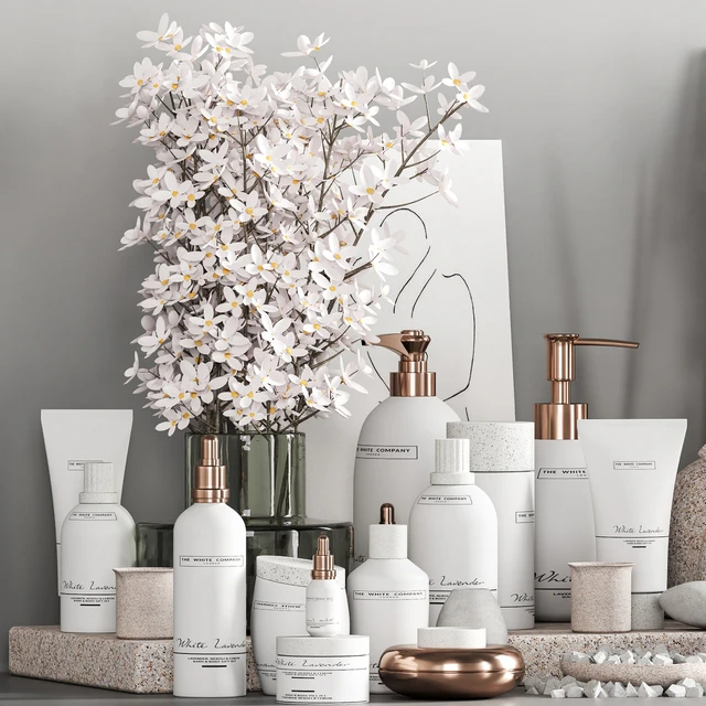 Bathroom Accessories with Plant A — Descargar