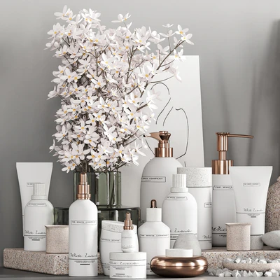 Bathroom Accessories with Plant A — Ver 2