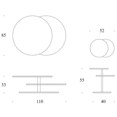 Space coffee tables by Tonin Casa — Ver 2