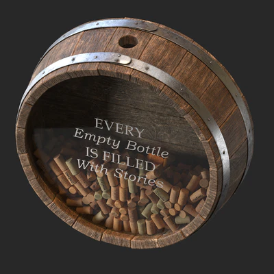 Wall decorative wine barrel — Вид 2