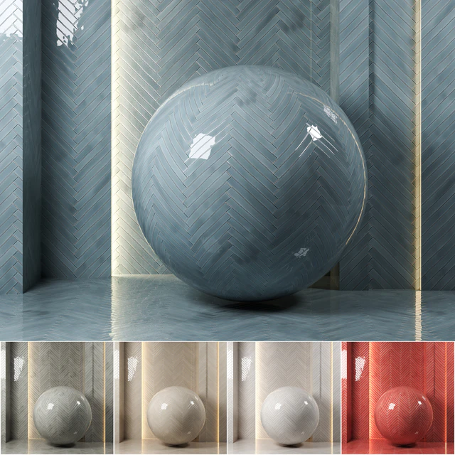 (4k)(5color)Carolina Polished Ceramic Wall Tiles Set 1-Seamless — Скачать