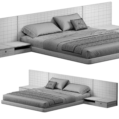 PALISSANDRE Modern Bed, Double bed 01 — Вид 2