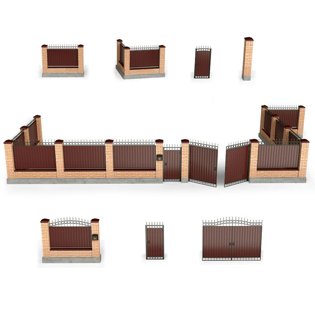 Fence with gate and wicket 5 — Descargar