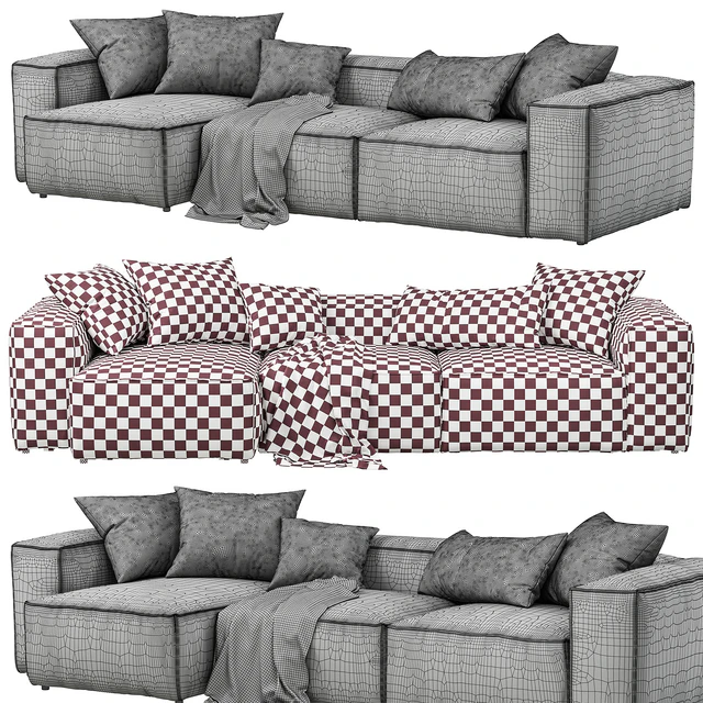 Bolia - Cosima (3-seat chaise longue sofa) — Скачать