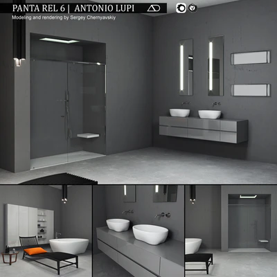 Bathroom furniture set Panta Rel 6 — Ver 1