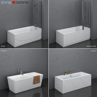 Набор ванн Villeroy & Boch set 23 (Architectura,Cetus,Legato,Squaro) — Вид 1