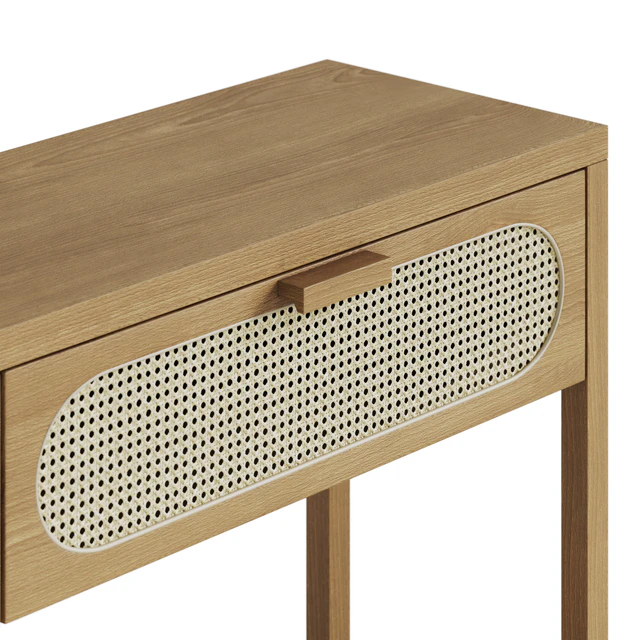 Classic Rattan and Wood Console — Descargar