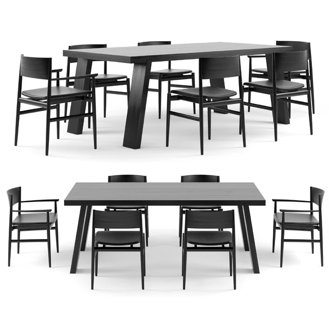 PORRO Minimo Light Table and Neve Chairs — Descargar