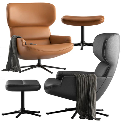 Boconcept-Trento chair + Trento footstool — Ver 2