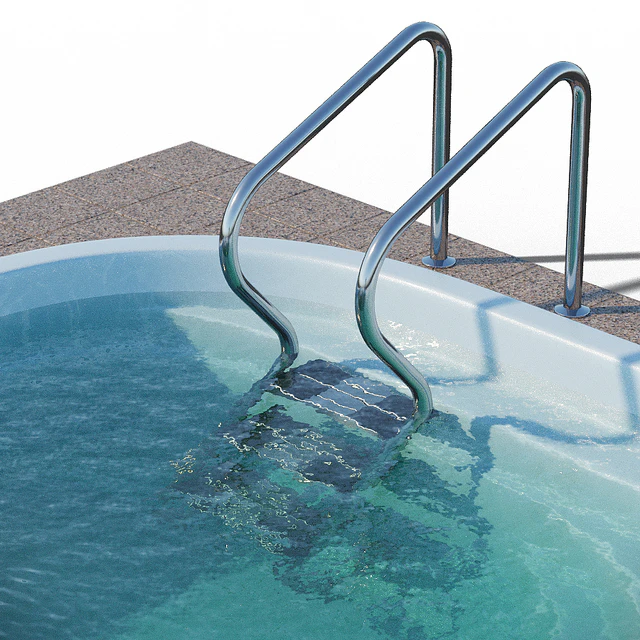 Narbonne composite pool with waterfall — Descargar