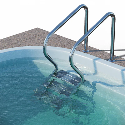 Narbonne composite pool with waterfall — Ver 3
