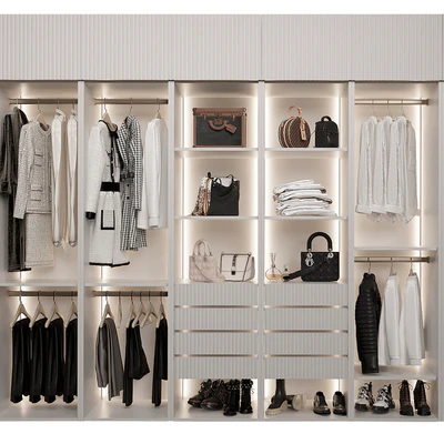 Wardrobe with glass doors 3 — Ver 4
