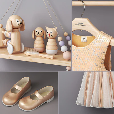 Decorative shelf in the nursery — Ver 2
