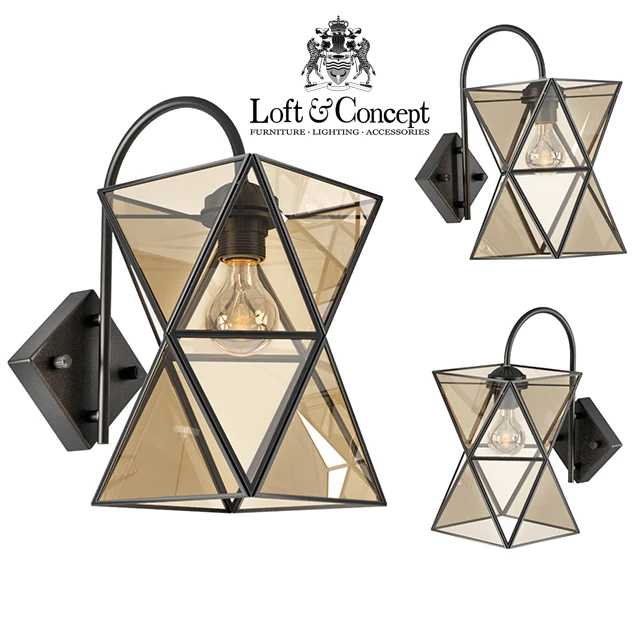 Sconce PolyPyramid Glass Bra Cognac — Descargar