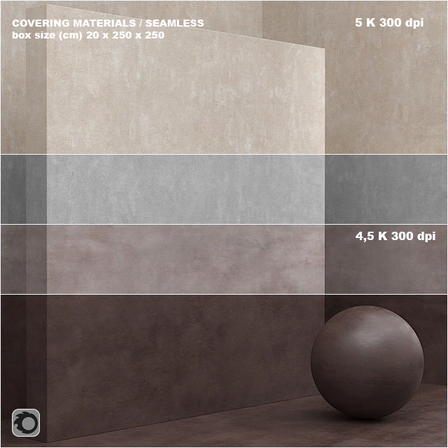 Material (seamless) - coating, concrete, plaster set 64 — Descargar