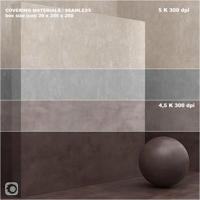 Material (seamless) - coating, concrete, plaster set 64 — Ver 1