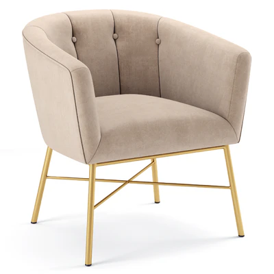 Falette Tufted Armchair FurnitureR — Вид 1