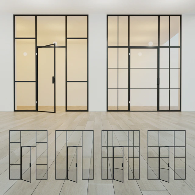 Glass partition. A door. 12 — Descargar