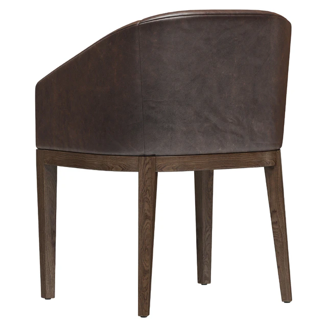 Restoration Hardware Morgan Barrelback Slope Leather Armchair — Скачать