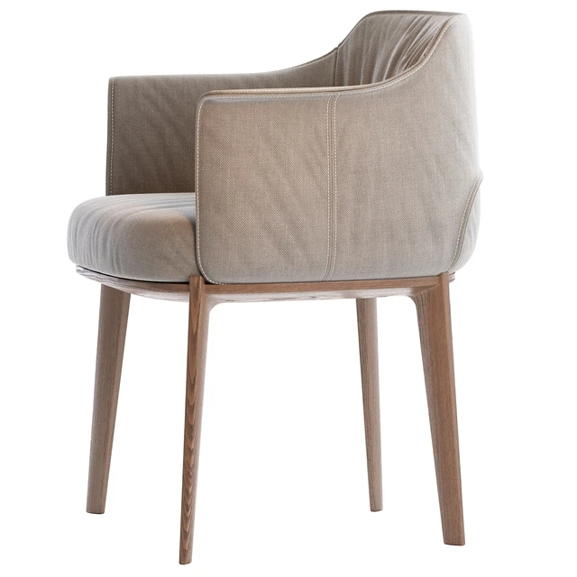Poltrona Frau Archibald Fabric easy chair — Descargar