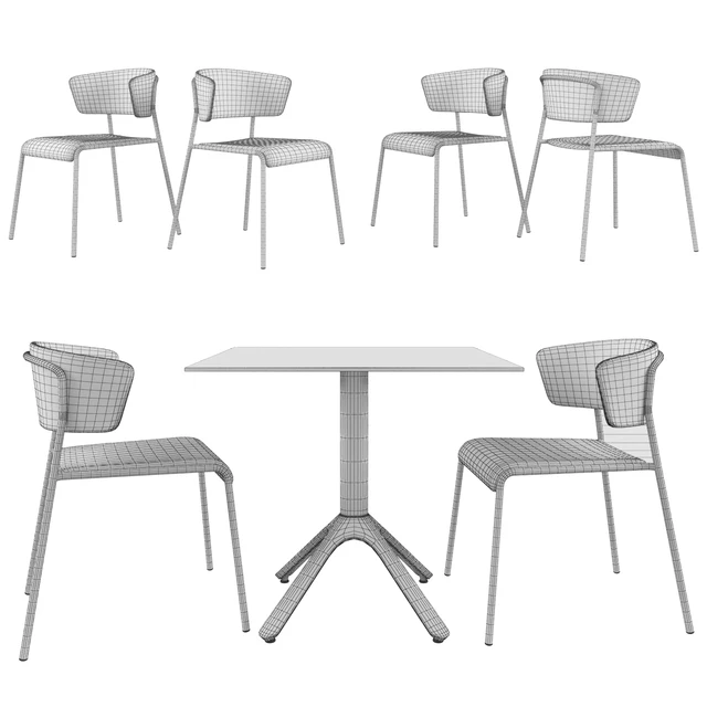 Table SCAB DESIGN Nemo. Chair SCAB DESIGN Lisa — Descargar