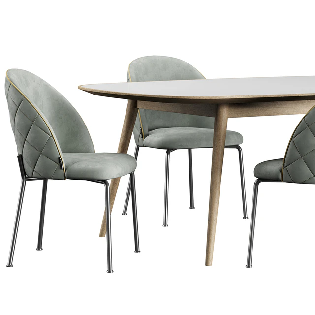 HER 042 G Dijon table Dijon Chair — Descargar