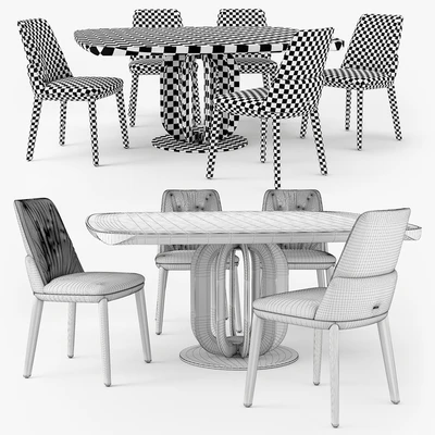 Cattelan Italia Belinda chair Soho table — Ver 2