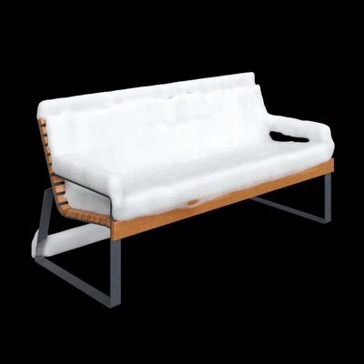 Bench "Gloria" Adanat under the snow — Ver 2