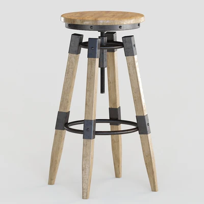 BY-lYJ Bar Stool Industrial Vintage Metal Cast Chic Tractor Seat Kitchen Metal Bar Stools — Вид 2