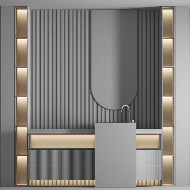 Bathroom Furniture Set  04 — Скачать