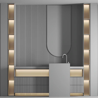 Bathroom Furniture Set  04 — Вид 3