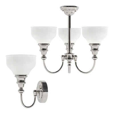 GLASS & CHROME 3 LIGHT FITTING IP44 — Вид 1
