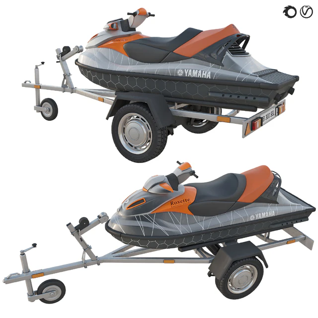YAMAHA jet ski and trailer — Descargar