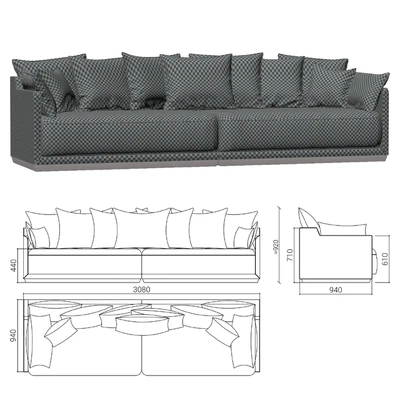 The IDEA Modular Sofa SOHO (item 823-824) — View 2