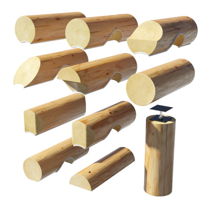 A set of logs to create the log cabins — View 2