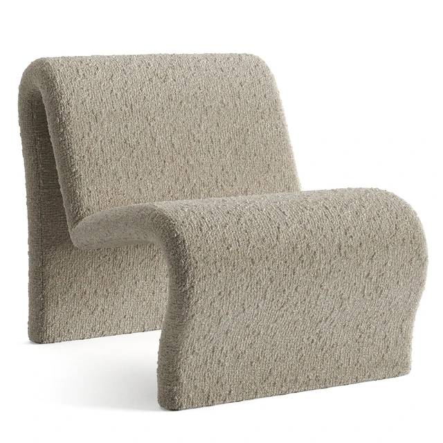 Curvy Sculptural Lounge Chair — Скачать