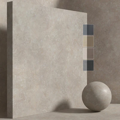 Material (seamless) - travertine plaster set 190 — Ver 1