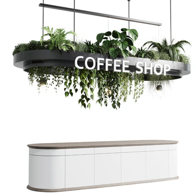 Reception Desk for Restaurant and Caffe set 01 corona — Вид 1