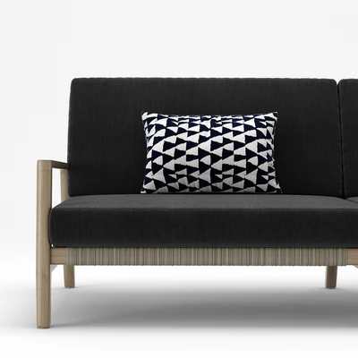 RH Outdoor Mesa teak sofa — Вид 3