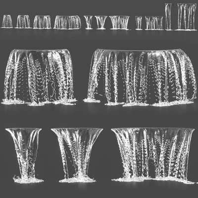 Water jets of waterfalls — Ver 1