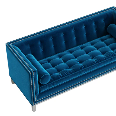 Jonathan Adler Lampert Sofa with Nickel Nailhead Trim — Вид 3