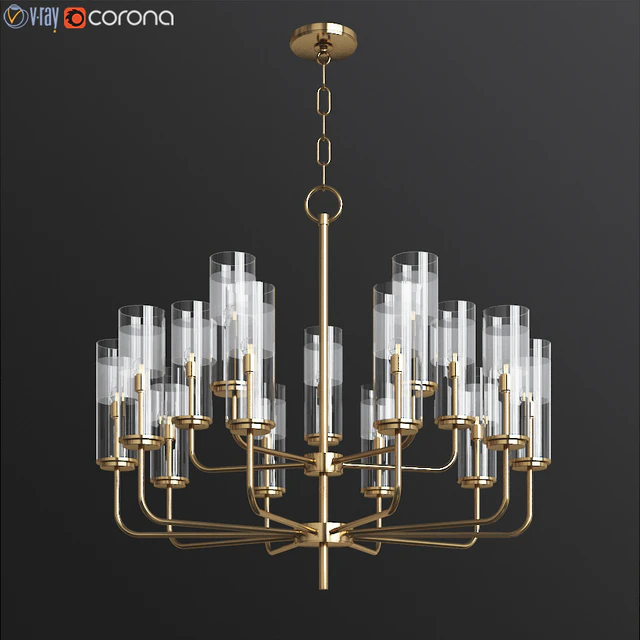 Hudson Valley Wentworth 31 inch Wide Aged Brass Chandelier — Скачать