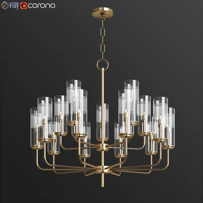 Hudson Valley Wentworth 31 inch Wide Aged Brass Chandelier — Скачать