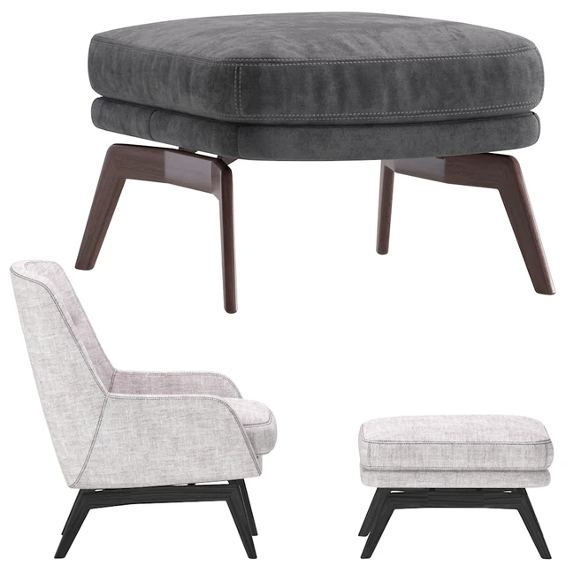 Minotti BELT Armchair by Rodolfo Dordoni — Скачать