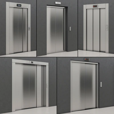 Set of doors for elevators Kone — Ver 2