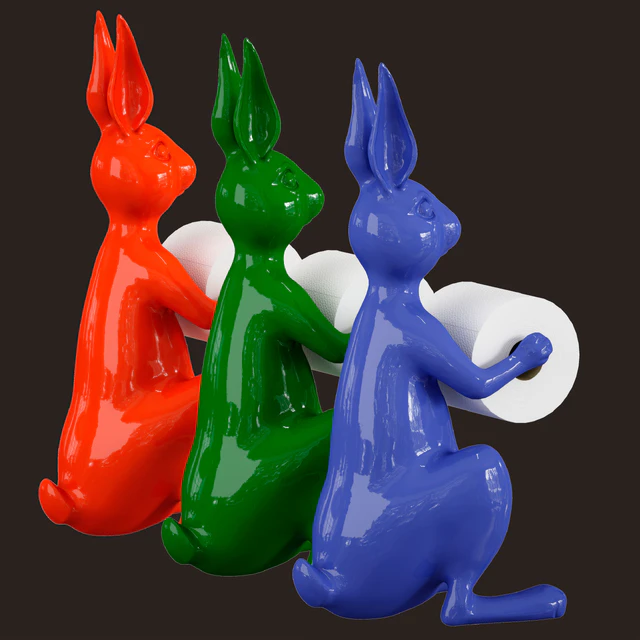 Hare / Rabbit - Toilet roll holder — Descargar