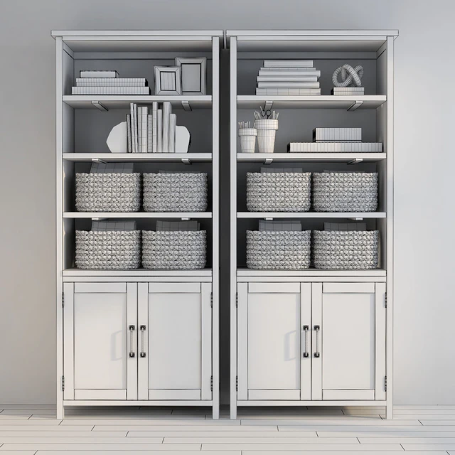 Pottery barn PARKER RECLAIMED WOOD BOOKCASE — Скачать
