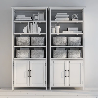 Pottery barn PARKER RECLAIMED WOOD BOOKCASE — Вид 2