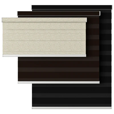 Roller Blind 58 | Select Blinds | Essential Light Filtering Dual Shade | Day and night — View 3